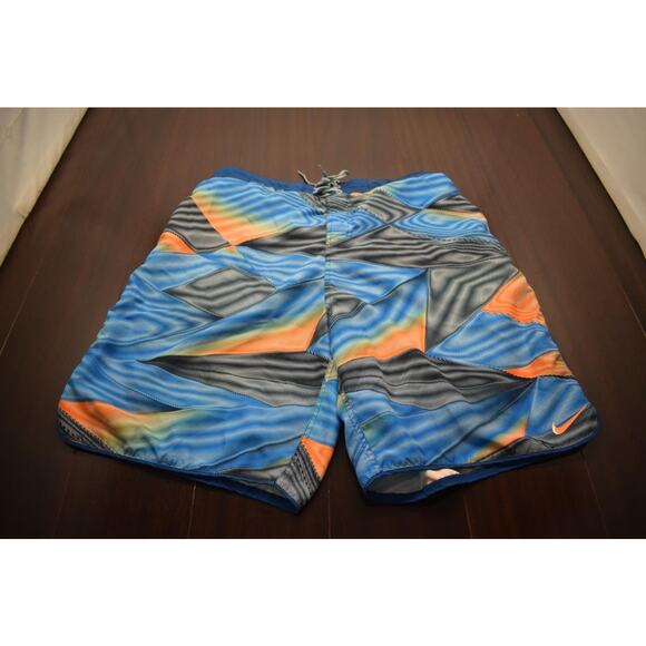 Nike Board Shorts Geometric Athletic Netted Performance Mens Size XL - Picture 1 of 4